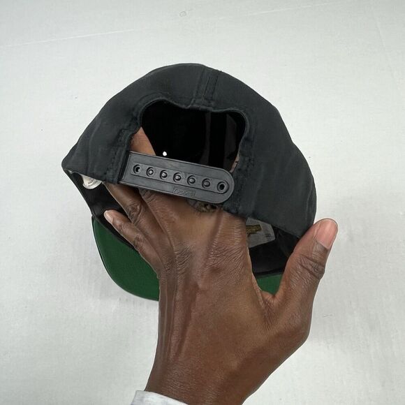 Delta Airlines Pilot Wings Snapback Hat Black Embroidered Retro Vintage Cap OS - Picture 4 of 9